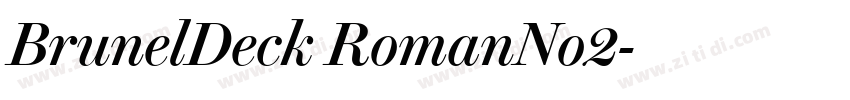 BrunelDeck RomanNo2字体转换